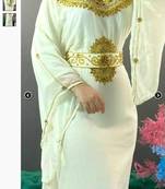 MOROCCAN ISLAMIC KAFTAN PARTY WEAR HAND BEADED WORK FOR WOMEN