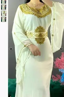 MOROCCAN ISLAMIC KAFTAN PARTY WEAR HAND BEADED WORK FOR WOMEN
