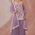 Purple Heavy Designer Embroidery Work Faux Georgette unstitched Long Length Kameez Sarara wedding wear salwar suit