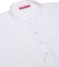 Men White Chikankari Kurta with white Salwar