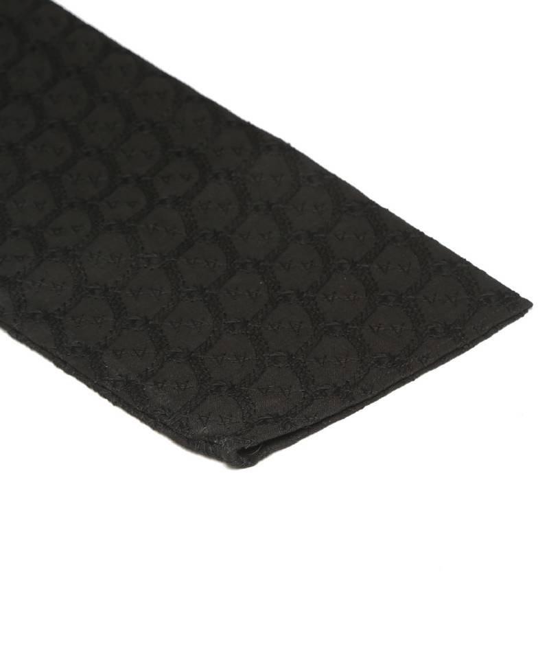 Men Black Chikankari Kurta with white Pyjama