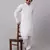 Men White Chikankari Kurta with white Salwar