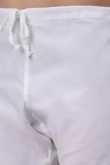 Men White Chikankari Kurta with white Salwar