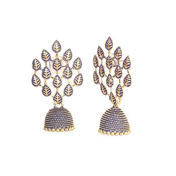 Traditional Wedding Temple Gold Ethnic Antique JHUMKA Earrings 2
