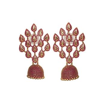 Traditional Wedding Temple Gold Ethnic Antique JHUMKA Earrings 1
