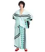 JSDC Soft Silk Printed Two Pc Coord Set Top Pant Dress