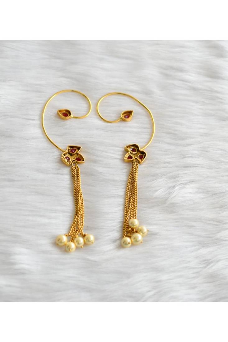 Awesome party wear pearl Ear cuffs dj-01973