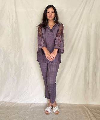 Purple Oksana Pant Sets 1