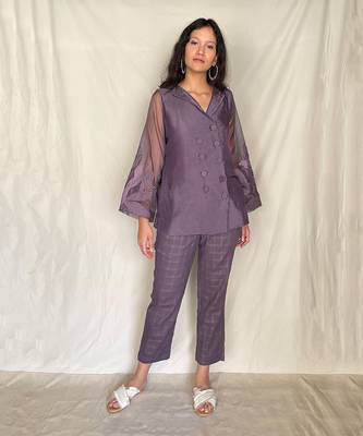 Purple Oksana Pant Sets 2