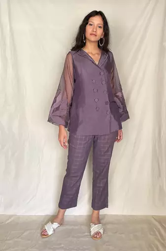 Purple Oksana Pant Sets