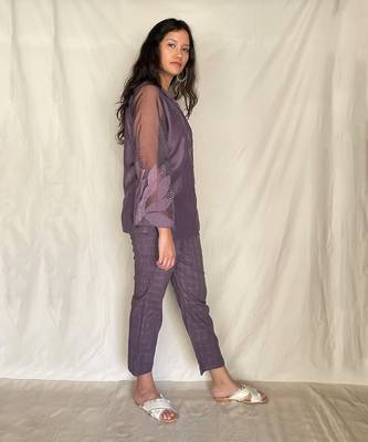 Purple Oksana Pant Sets 3