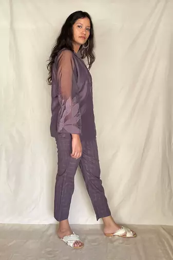 Purple Oksana Pant Sets