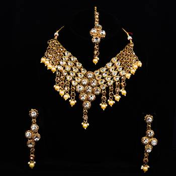 Brown cubic zirconia necklaces 2