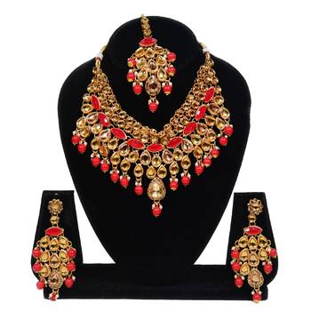 Red cubic zirconia necklaces 2