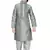 Grey embroidered art dupion silk boys-kurta-pyjama