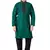 Green embroidered art dupion silk boys-kurta-pyjama