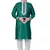 Green embroidered art dupion silk boys-kurta-pyjama
