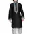Black embroidered art dupion silk boys-kurta-pyjama