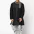 Black embroidered art dupion silk boys-kurta-pyjama