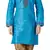 Blue printed art dupion silk boys-kurta-pyjama