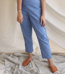 Pleat Pants Blue