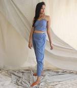 Pleat Pants Blue