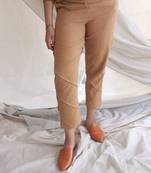 Pleat Pants Tan