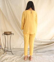 Pleat Pants Yellow