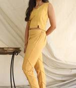 Pleat Pants Yellow