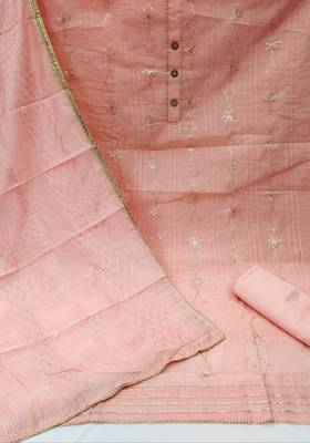 Peach sequins chanderi salwar 2