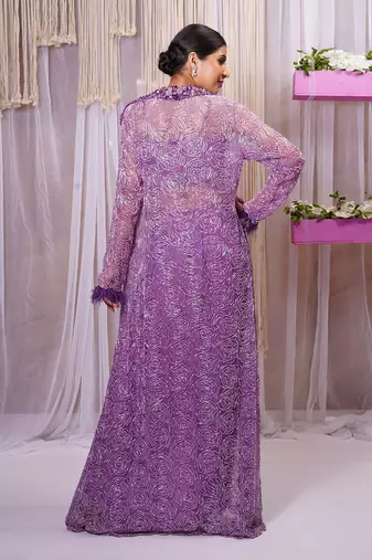 SHRUG WITH DRAPE SKIRT AND BLOUSE