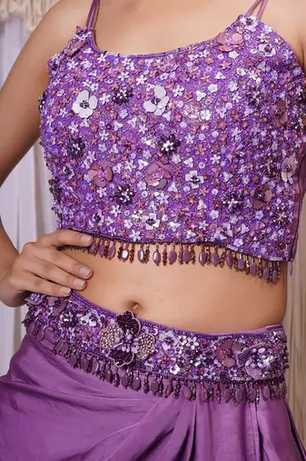 SHRUG WITH DRAPE SKIRT AND BLOUSE