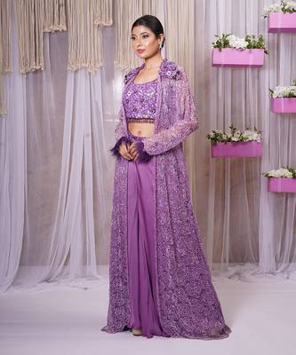 SHRUG WITH SHARARA AND BLOUSE 1