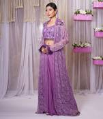 SHRUG WITH SHARARA AND BLOUSE