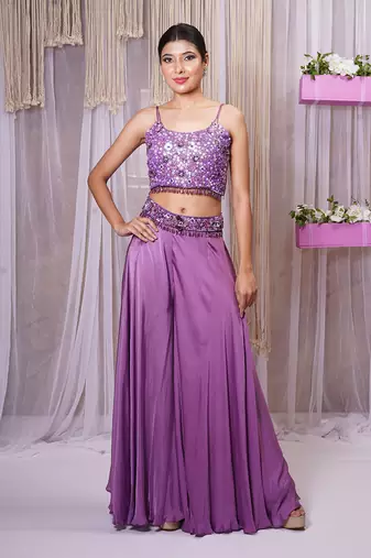 SHRUG WITH SHARARA AND BLOUSE