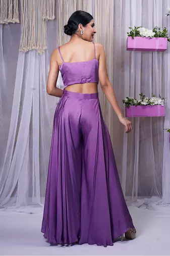SHRUG WITH SHARARA AND BLOUSE
