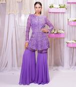 PEPLUM TOP WITH SHARARA