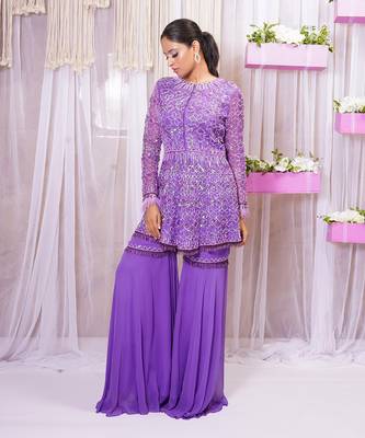 PEPLUM TOP WITH SHARARA 2