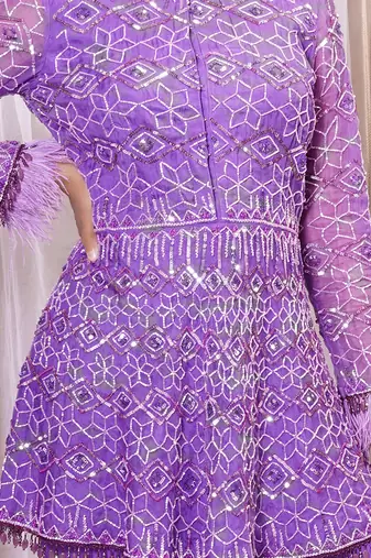 PEPLUM TOP WITH SHARARA