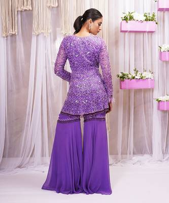 PEPLUM TOP WITH SHARARA 4
