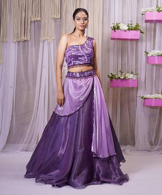 LEHANGA/ONE SHOULDER/SKIRT SET 2