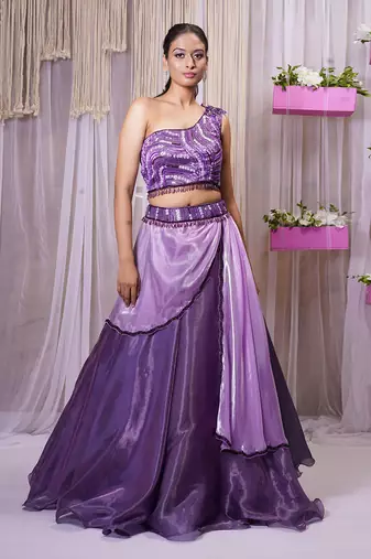 LEHANGA/ONE SHOULDER/SKIRT SET
