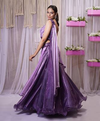 LEHANGA/ONE SHOULDER/SKIRT SET 3