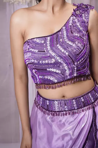 LEHANGA/ONE SHOULDER/SKIRT SET