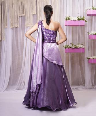 LEHANGA/ONE SHOULDER/SKIRT SET 6