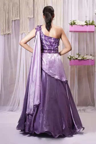 LEHANGA/ONE SHOULDER/SKIRT SET