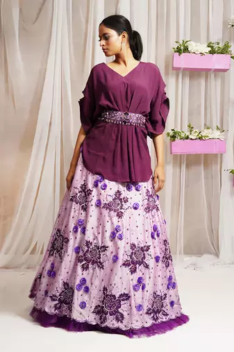 LEHANGA SKIRT WITH KAFTAAN TOP
