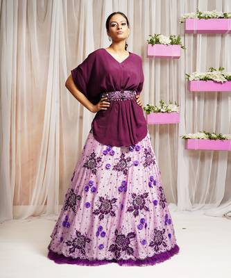 LEHANGA SKIRT WITH KAFTAAN TOP 3