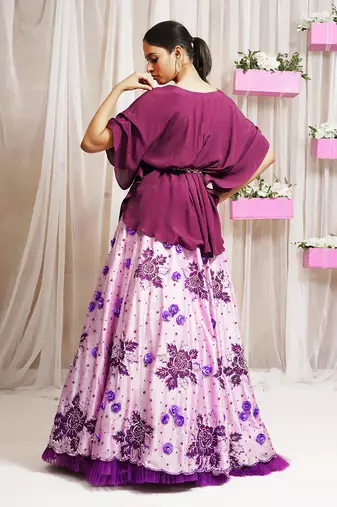 LEHANGA SKIRT WITH KAFTAAN TOP