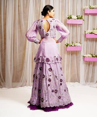 PEPLUM TOP WITH SKIRT LEHANGA 4